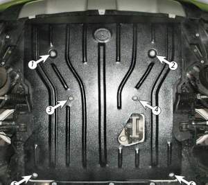 Защита картера BMW E 70 1982-1987г