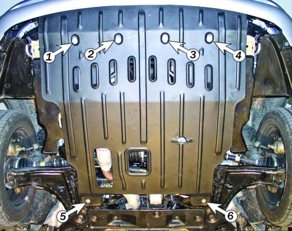 Защита картера Chevrolet Optra c 2004г