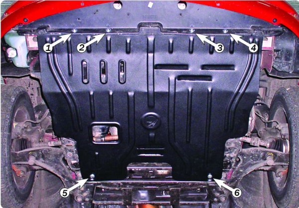 Защита картера Chrysler Neon c 2002г