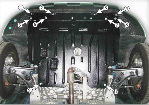 Защита картера Citroen Nemo с 2008г -